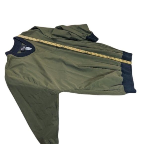 Men's Elion Apparel Pullover Windbreaker in Olive Green Black Embroidery - XL - Picture 12 of 15